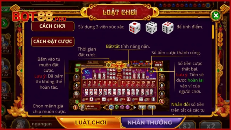 Sicbo là gì? Luật chơi & kinh nghiệm cược Sicbo dễ thắng 2 luat-choi-sicbo