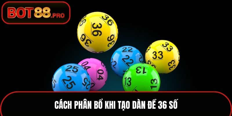 Cách phân bổ khi tạo dàn đề 36